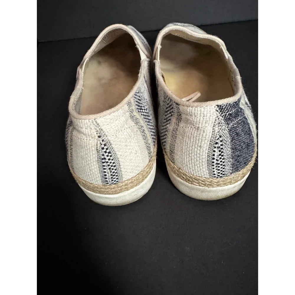 Skechers BOBS Memory Foam Espadrille Slip On Shoes Women's Striped Casual